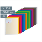 Schnellhefter-Set FACT!pp | A4, Füllhöhe: 10 mm, sortiert, 14 Stück