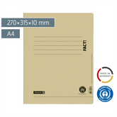 Schnellhefter FACT! Recycling | A4, Füllhöhe: 10 mm, creme/chamois