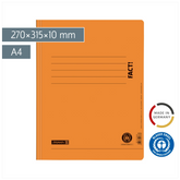 Schnellhefter FACT! Recycling | A4, Füllhöhe: 10 mm, orange