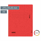 Schnellhefter FACT!plus | A4, Füllhöhe: 10 mm, rot