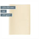 Bewerbungsmappe 2-teilig | A4, chamois