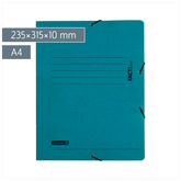Sammelmappe FACT!plus | A4, Füllhöhe: 10 mm, türkis