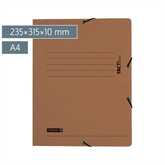 Sammelmappe FACT!plus | A4, Füllhöhe: 10 mm, braun