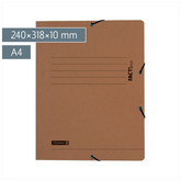 Sammelmappe FACT!plus | A4, Füllhöhe: 10 mm, braun