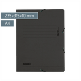 Sammelmappe FACT!plus | A4, Füllhöhe: 10 mm, schwarz