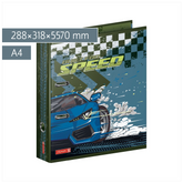 Ordner Fast Wheels | A4, 70 mm, Hebelmechanik, blau/mehrfarbig