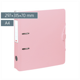 Ordner „WAVE“ Colour Code | A4, 70 mm, Hebelmechanik mit gummiertem Griff, rose