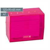 Karteikasten Colour Code gefüllt | 120×95×65 mm, A7, pink