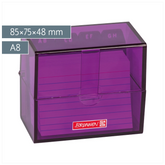 Karteikasten Colour Code gefüllt | 85×75×48 mm, A8, purple