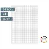 Kanzleibogen | A4, Lineatur 22, weiß, 50 Stück