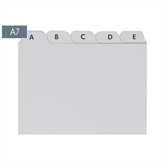 Karteiregister A-Z | A7, grau