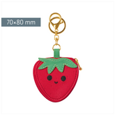 Schlüsselanhänger „Erdbeere“ Fruity Love | rot/grün