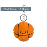 Schlüsselanhänger „Basketball“ Sporty Animals | orange/schwarz