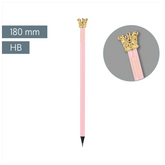 Bleistift „Krone“ Colour Code | HB, rund, rose