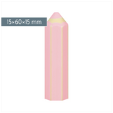 Radiergummi „Stift“ Colour Code 3D | rose