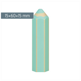 Radiergummi „Stift“ Colour Code 3D | mint
