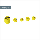 Radiergummi-Set „Happy“ | gelb, 9 Stück