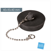 Radiergummi „Stöpsel“ 3D | schwarz