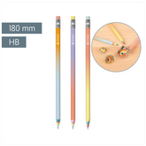 Bleistift „Rainbow Paper pastell“ | HB, rund, sortiert