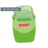 Dosenspitzer mit Radiergummi Colour Code 2 in 1 | kiwi