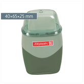 Dosenspitzer mit Radiergummi Colour Code 2 in 1 | olive