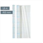 Bucheinbandfolie | 450 mm × 1,8 m, selbstklebend, transparent