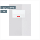 Hefthülle FACT!pp | 153×223 mm, A5, weiß/transparent