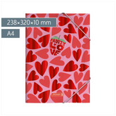 Sammelmappe Fruity Love für A4 | A4, Füllhöhe: 10 mm, rosa/rot