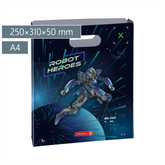 Heftbox Robot Heroes | A4, Füllhöhe: 50 mm, dunkelblau