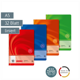 Vokabelheft Premium Vivendi | A5, Lineatur 53, 32 Blatt, sortiert
