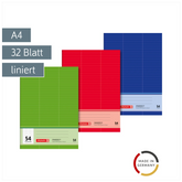 Vokabelheft | A4, Lineatur 54, 32 Blatt, sortiert