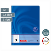 Schulheft Premium Vivendi | A5, Lineatur 9, 32 Blatt, blau