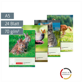 Hausaufgabenheft | A5, 24 Blatt, sortiert