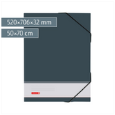 Sammelmappe | 50×70 cm, Füllhöhe: 32 mm, anthrazit