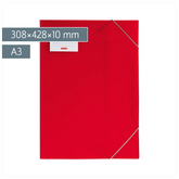 Sammelmappe FACT!pp | A3, Füllhöhe: 10 mm, red
