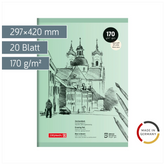 Zeichenblock | A3, 20 Blatt, grün