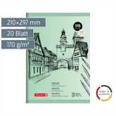 Zeichenblock | A4, 20 Blatt, grün