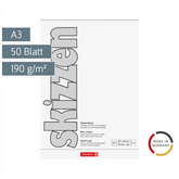 Skizzenblock | A3, 50 Blatt, weiß