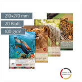 Zeichenblock | A4, 20 Blatt, sortiert