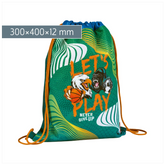 Sportbeutel Sporty Animals | grün/mehrfarbig
