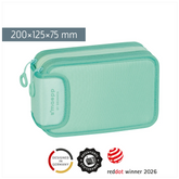 Federmäppchen s'maepp Colour Code | 3 Reißverschlüsse, mint