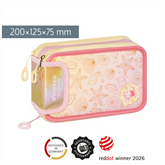 Federmäppchen s'maepp Sunny Ocean | 3 Reißverschlüsse, gold irisierend/mehrfarbig, pastell
