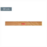Holzlineal | 30 cm, braun