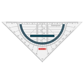 Geometrie-Dreieck Colour Code bruchsicher | 16 cm, mit Griff, denim