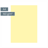 Multifunktionspapier Universalpapier | A4, 160 g/m², hellgelb, 25 Blatt