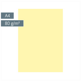 Multifunktionspapier Universalpapier | A4, 80 g/m², hellgelb, 50 Blatt