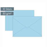 Briefumschläge Universalpapier | C5, 80 g/m², hellblau, 10 Stück