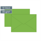 Briefumschläge Universalpapier | C5, 80 g/m², hellgrün, 10 Stück