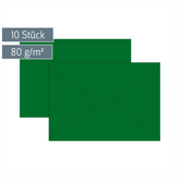Briefumschläge Universalpapier | C5, 80 g/m², dunkelgrün, 10 Stück