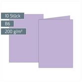 Klappkarten Universalpapier | B6, 200 g/m², flieder, 10 Stück
